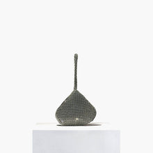 Load image into Gallery viewer, Kiss Me Rhinestone Clutch in Black