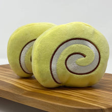 Load image into Gallery viewer, Yellow Roll Cakes Organic Catnip Cat Toys ~ 2 piece set