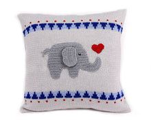 Load image into Gallery viewer, 10" Elephant with Heart Pillow
