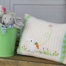 Load image into Gallery viewer, Spring Bunny Mini Pillow ~ Ecru
