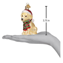 Load image into Gallery viewer, Holiday Yellow Labrador Puppy Ornament
