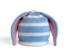 Load image into Gallery viewer, Baby Hat with Bunny Ears ~ Blue
