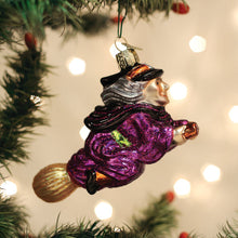 Load image into Gallery viewer, Witch On Broomstick Ornament
