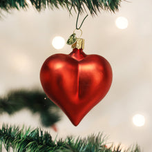 Load image into Gallery viewer, Large Matte Red Heart Ornament
