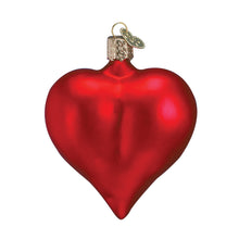 Load image into Gallery viewer, Large Matte Red Heart Ornament
