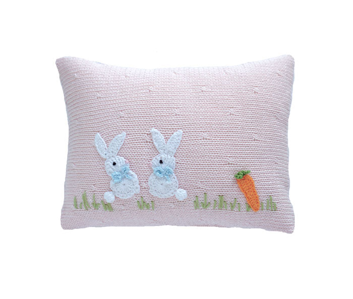 Baby Bunny Mini Pillow ~ Pink
