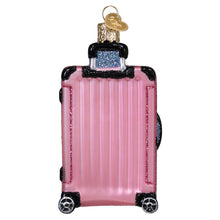 Load image into Gallery viewer, Pink Rolling Suitcase Ornament
