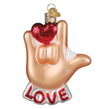 Load image into Gallery viewer, Love Sign Language Ornament
