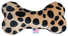 Load image into Gallery viewer, Pet and Dog Plush 6" Bone Toy ~ Animal Print Group
