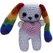Lulu the Love Bunny Knit Knacks Organic Cotton Dog Toy