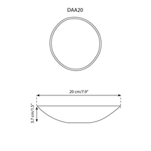 Load image into Gallery viewer, Handmade Stoneware Dessert Plate | Dadasi 7.9": Matte Black ~ Set of 4
