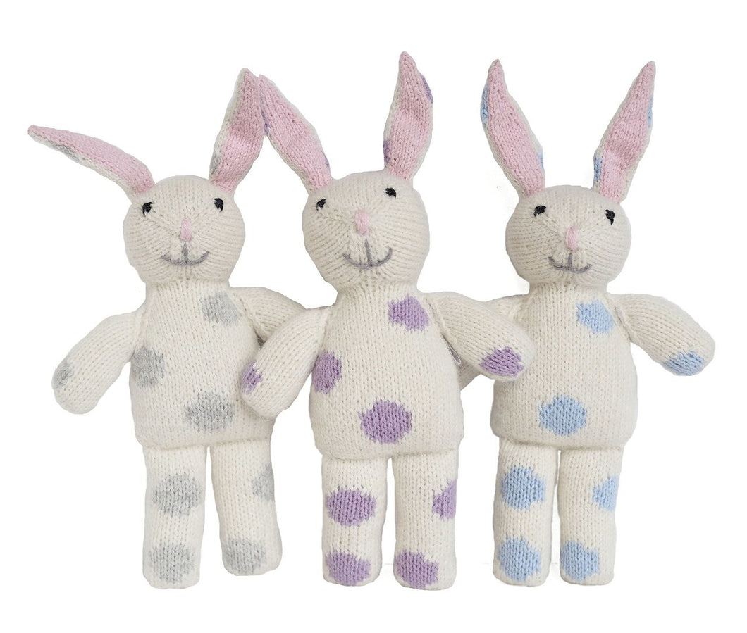 Bunnies with Pastel Spots ~ Set of 3