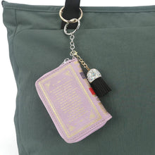 Load image into Gallery viewer, Alice in Wonderland Book Bag Charm/Coin Purse in Vinyl
