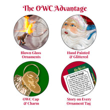 Load image into Gallery viewer, God Bless America Heart Glass Ornament
