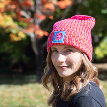 Load image into Gallery viewer, JM x BL Cosmic Color Contrast Hat | Fuchsia

