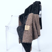 Load image into Gallery viewer, SURI Blanket | Black + Dark Brown
