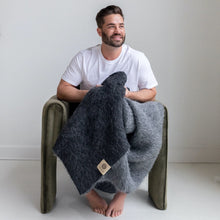 Load image into Gallery viewer, SURI Blanket | Black + Dark Gray
