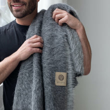 Load image into Gallery viewer, SURI Blanket | Dark Gray + Light Gray
