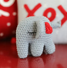 Load image into Gallery viewer, Crochet Elephant ~ Red
