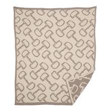 Load image into Gallery viewer, Equestrian Horse Bits Reversible Throw
