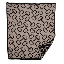 Load image into Gallery viewer, Equestrian Horse Bits Reversible Throw
