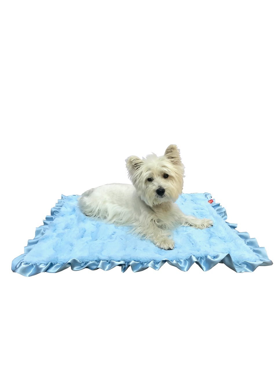 Furbaby Ruffled Blanket ~ Bella Light Blue