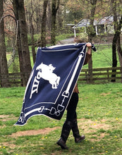 Load image into Gallery viewer, Equestrian Jumper Throw Blanket
