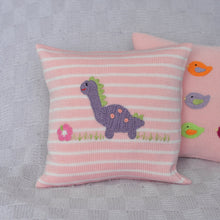 Load image into Gallery viewer, Dinosaur Pillow ~ Pink
