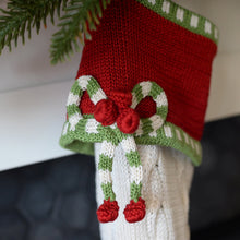 Load image into Gallery viewer, Cable-Knit Bow Stocking
