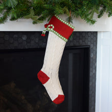 Load image into Gallery viewer, Cable-Knit Bow Stocking
