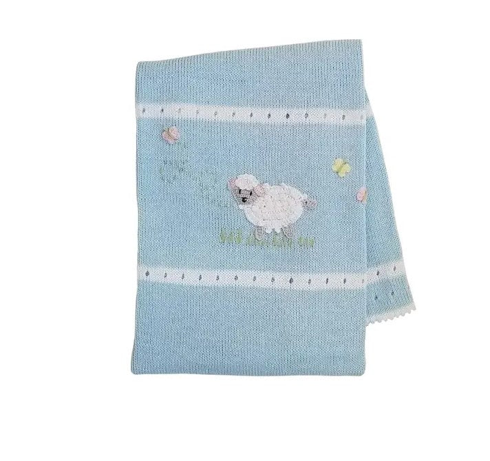 Lamb Baby Blanket ~ 4 Colors