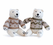 Load image into Gallery viewer, Polar Bear in Sweater Ornament- Set of 2
