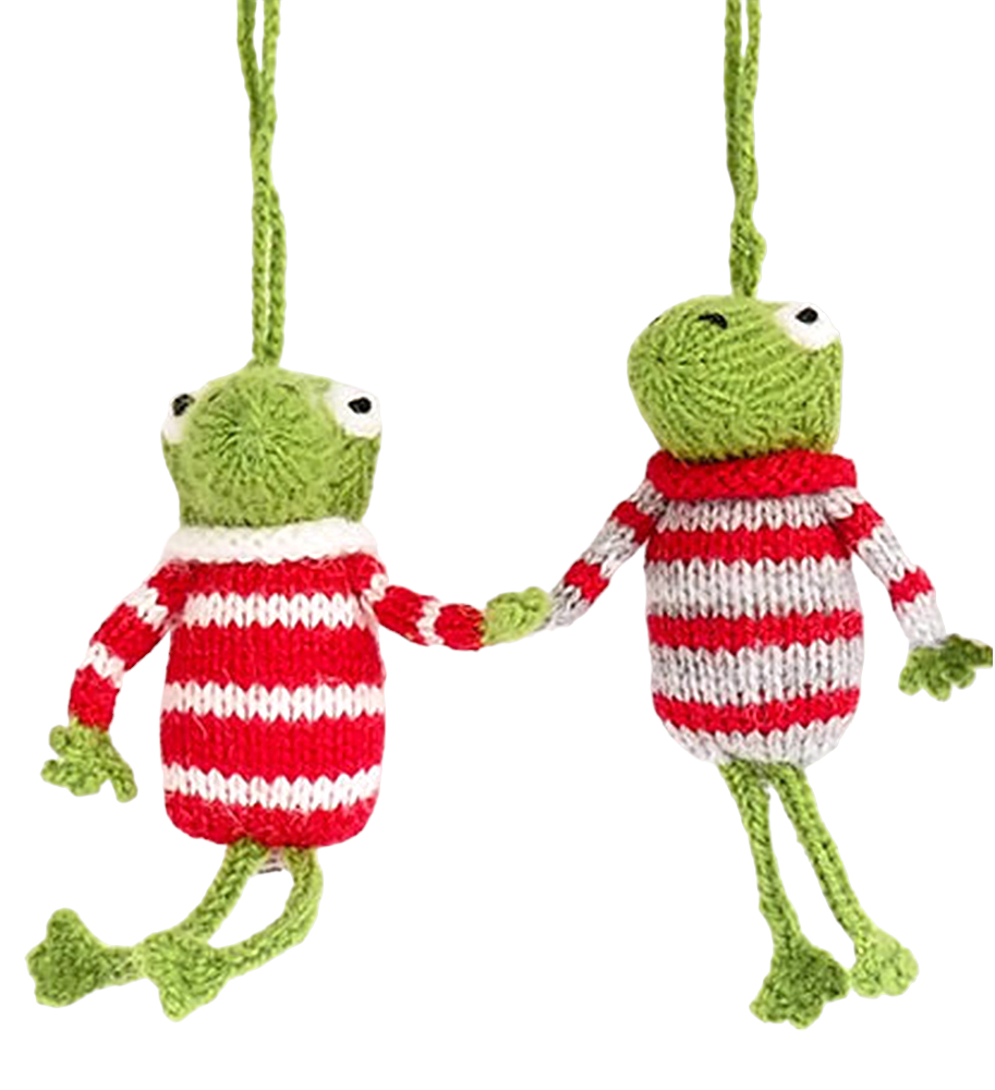 Frog Ornaments ~ Set of 2