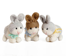 Load image into Gallery viewer, Bunnies with Bows Ornaments ~ Set of 6
