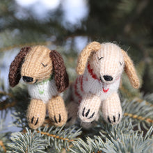 Load image into Gallery viewer, Dachshund in Holiday Sweater Ornament- Set of 2
