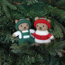 Load image into Gallery viewer, Swiss Christmas Bears Ornaments ~ Set of 2
