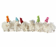 Load image into Gallery viewer, Long-haired Llama Ornaments ~ Set of 6
