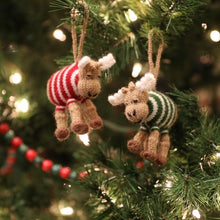 Load image into Gallery viewer, Moose Ornaments ~ Set of 2
