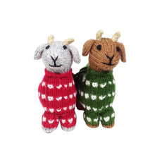 Load image into Gallery viewer, Baby Goats in Pajamas Ornaments ~ Set of 2
