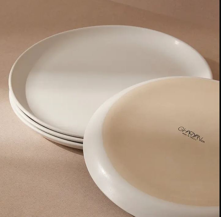 Stoneware Flat Dinner Plate | Edan 11.2