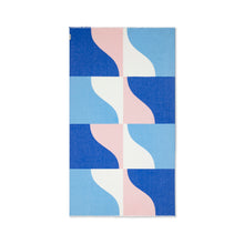 Load image into Gallery viewer, Mykonos Pareo ~ Santorini Blue and Pink
