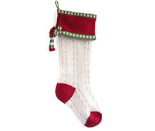Load image into Gallery viewer, Cable-Knit Bow Stocking
