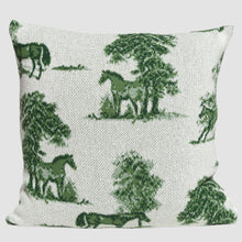 Load image into Gallery viewer, Equestrian Toile Pillow

