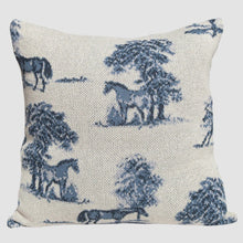 Load image into Gallery viewer, Equestrian Toile Pillow
