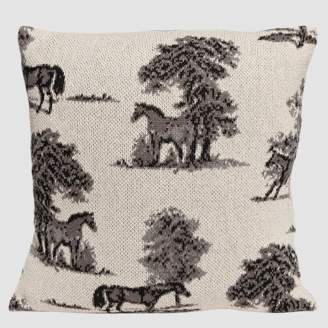 Equestrian Toile Pillow