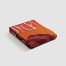 Load image into Gallery viewer, Cotton Sustainable Knit Floral Throw Blanket - Floréal 7 by E.A. Seguy
