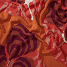 Load image into Gallery viewer, Cotton Sustainable Knit Floral Throw Blanket - Floréal 7 by E.A. Seguy
