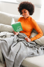 Load image into Gallery viewer, Cotton Sustainable Knit Throw Blanket - Herringbone
