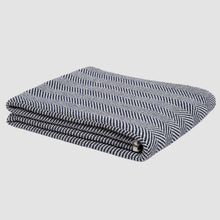 Load image into Gallery viewer, Cotton Sustainable Knit Throw Blanket - Herringbone
