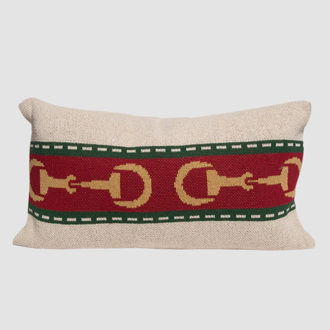 Horse Bit Stripe Pillow